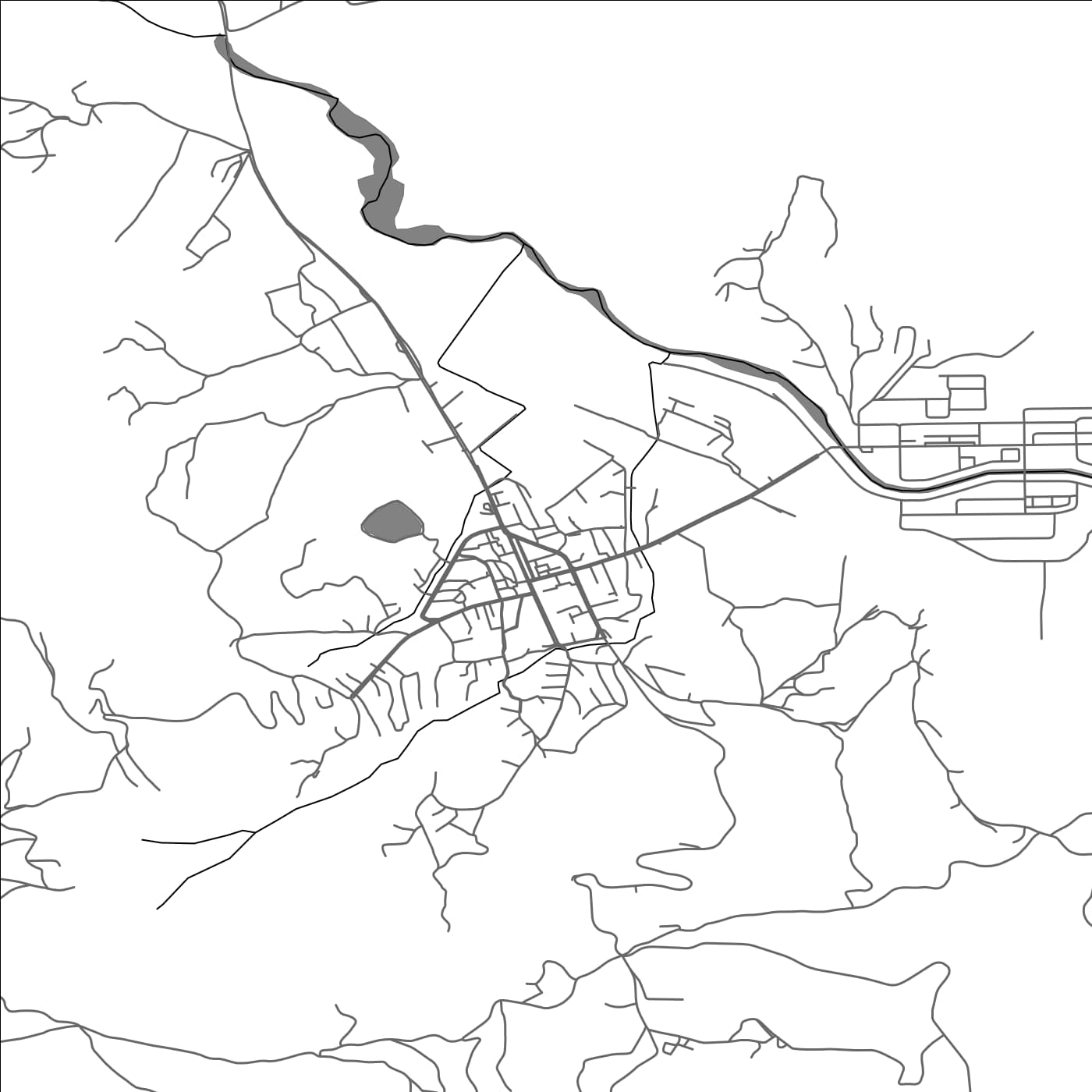 ROAD MAP OF BALLSH, ALBANIA BY MAPBAKES