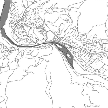 ROAD MAP OF BERAT, ALBANIA BY MAPBAKES