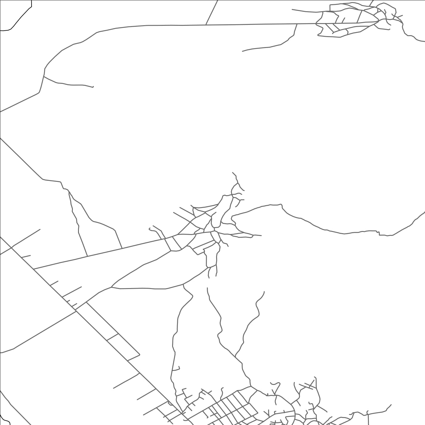 ROAD MAP OF BITINCKË, ALBANIA BY MAPBAKES