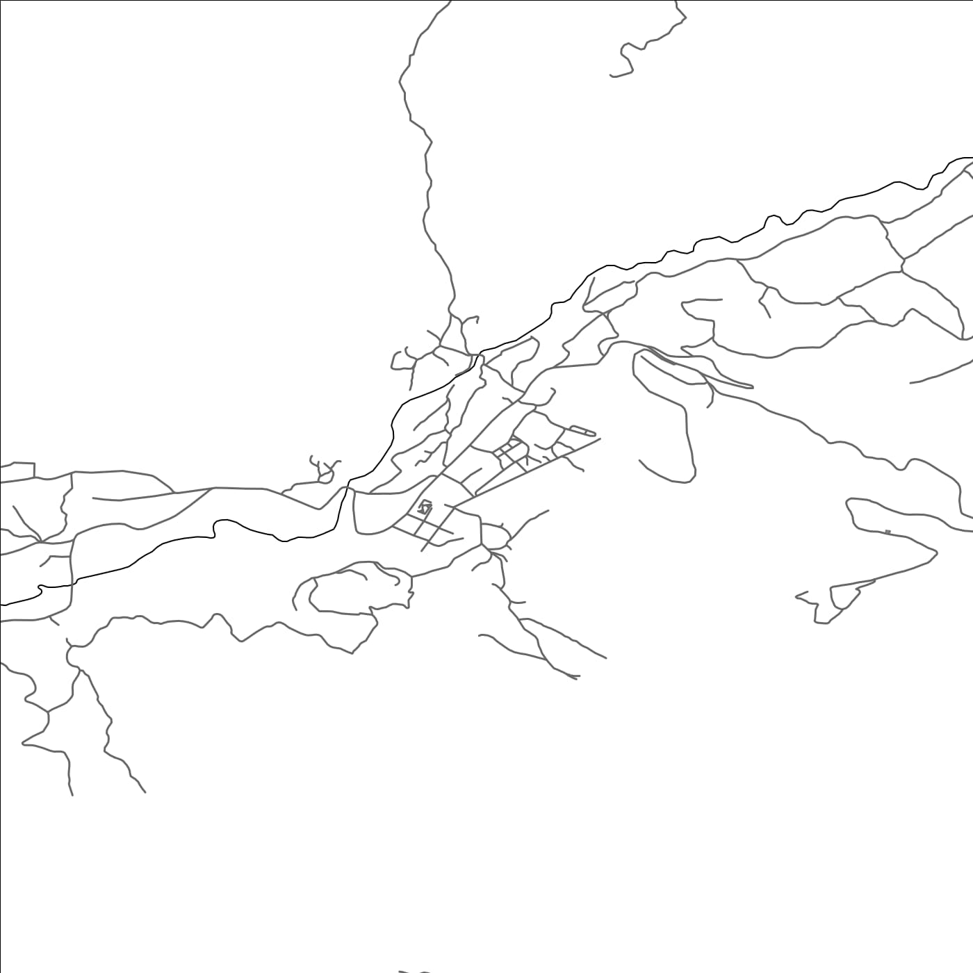 ROAD MAP OF DELVINË, ALBANIA BY MAPBAKES