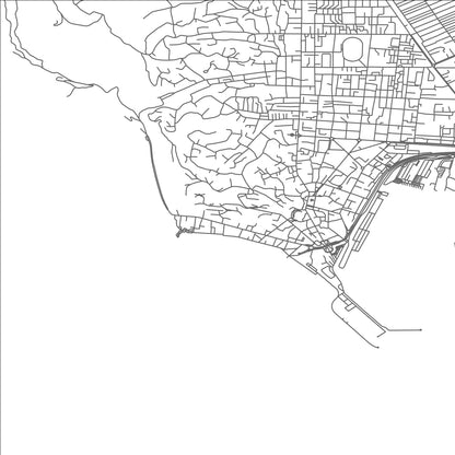 ROAD MAP OF DURRËS, ALBANIA BY MAPBAKES