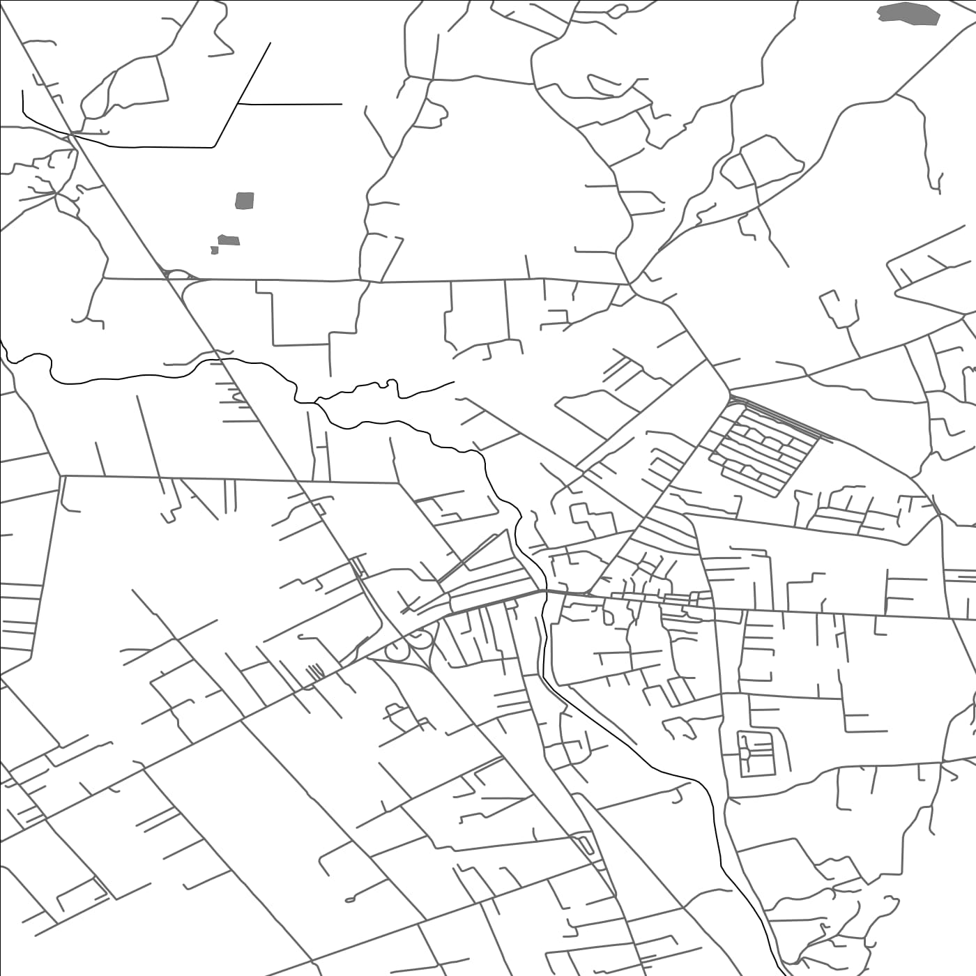 ROAD MAP OF FUSHË-KRUJË, ALBANIA BY MAPBAKES