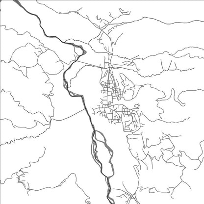 ROAD MAP OF GRAMSH, ALBANIA BY MAPBAKES