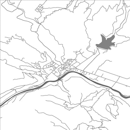 ROAD MAP OF KËLCYRË, ALBANIA BY MAPBAKES