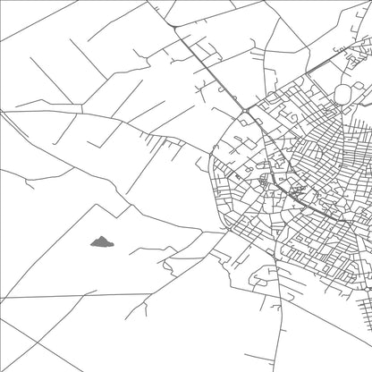 ROAD MAP OF KORÇË, ALBANIA BY MAPBAKES