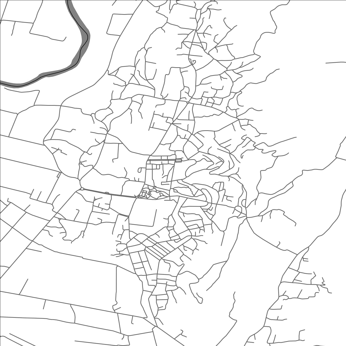 ROAD MAP OF KUÇOVË, ALBANIA BY MAPBAKES