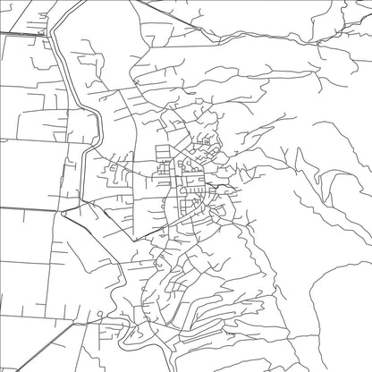 ROAD MAP OF LAÇ, ALBANIA BY MAPBAKES