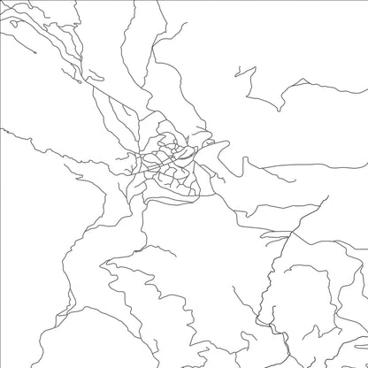 ROAD MAP OF LESKOVIK, ALBANIA BY MAPBAKES