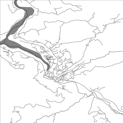 ROAD MAP OF LIBRAZHD, ALBANIA BY MAPBAKES