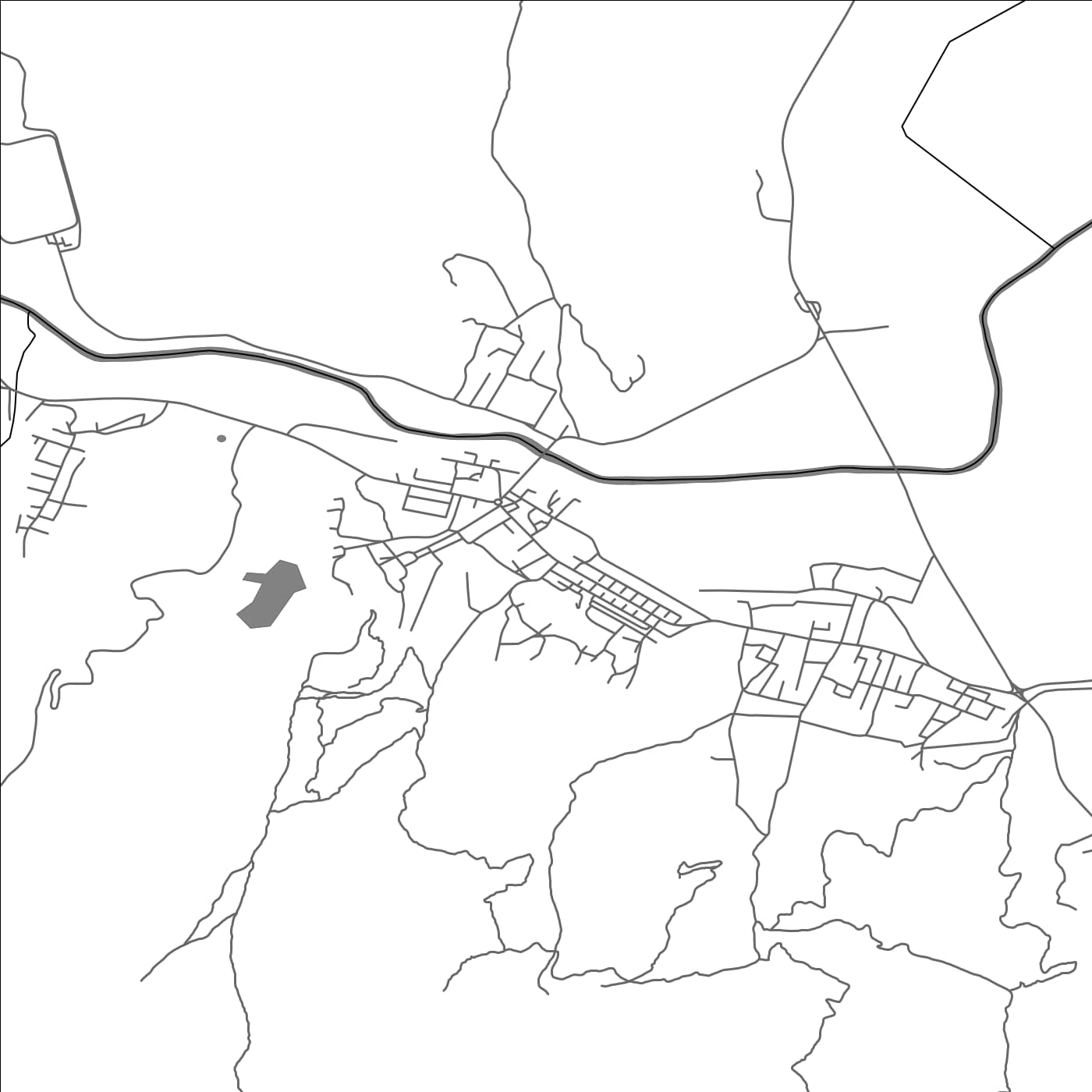 ROAD MAP OF MALIQ, ALBANIA BY MAPBAKES