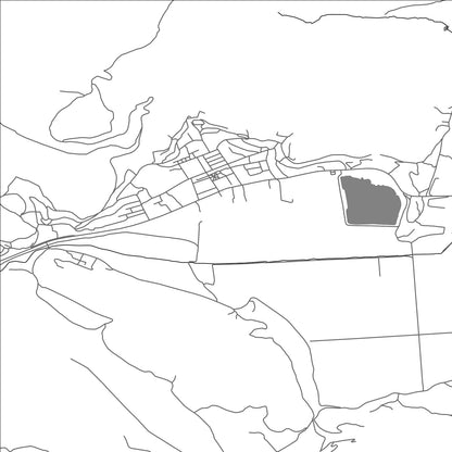 ROAD MAP OF PRRENJAS, ALBANIA BY MAPBAKES