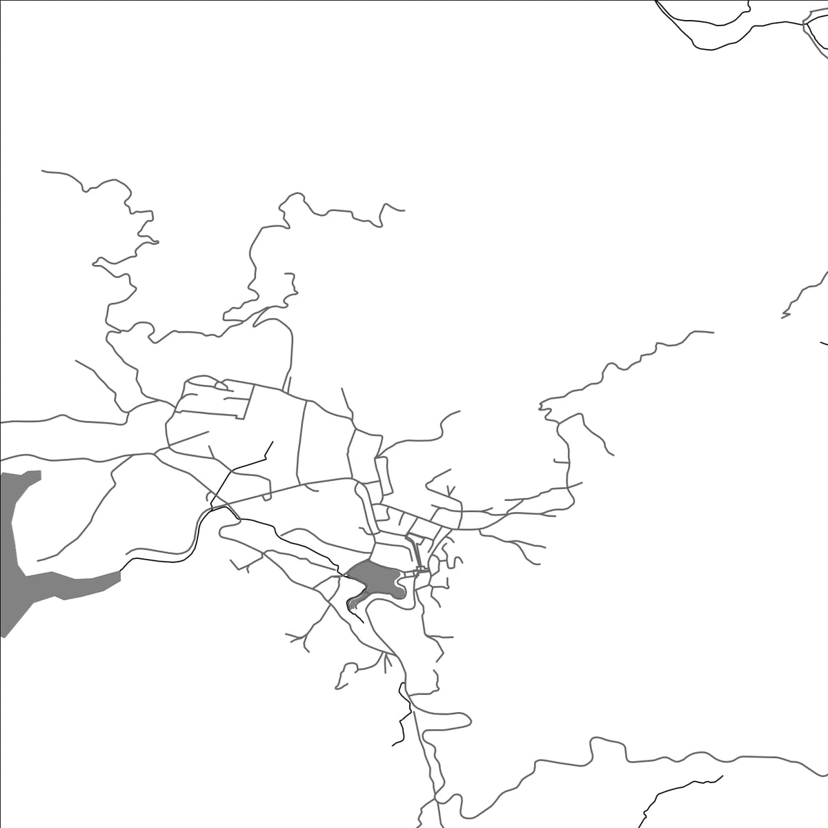 ROAD MAP OF PUKË, ALBANIA BY MAPBAKES
