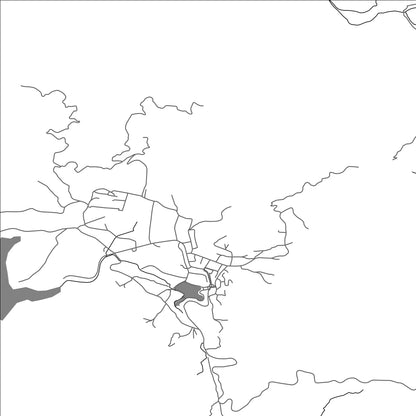ROAD MAP OF PUKË, ALBANIA BY MAPBAKES