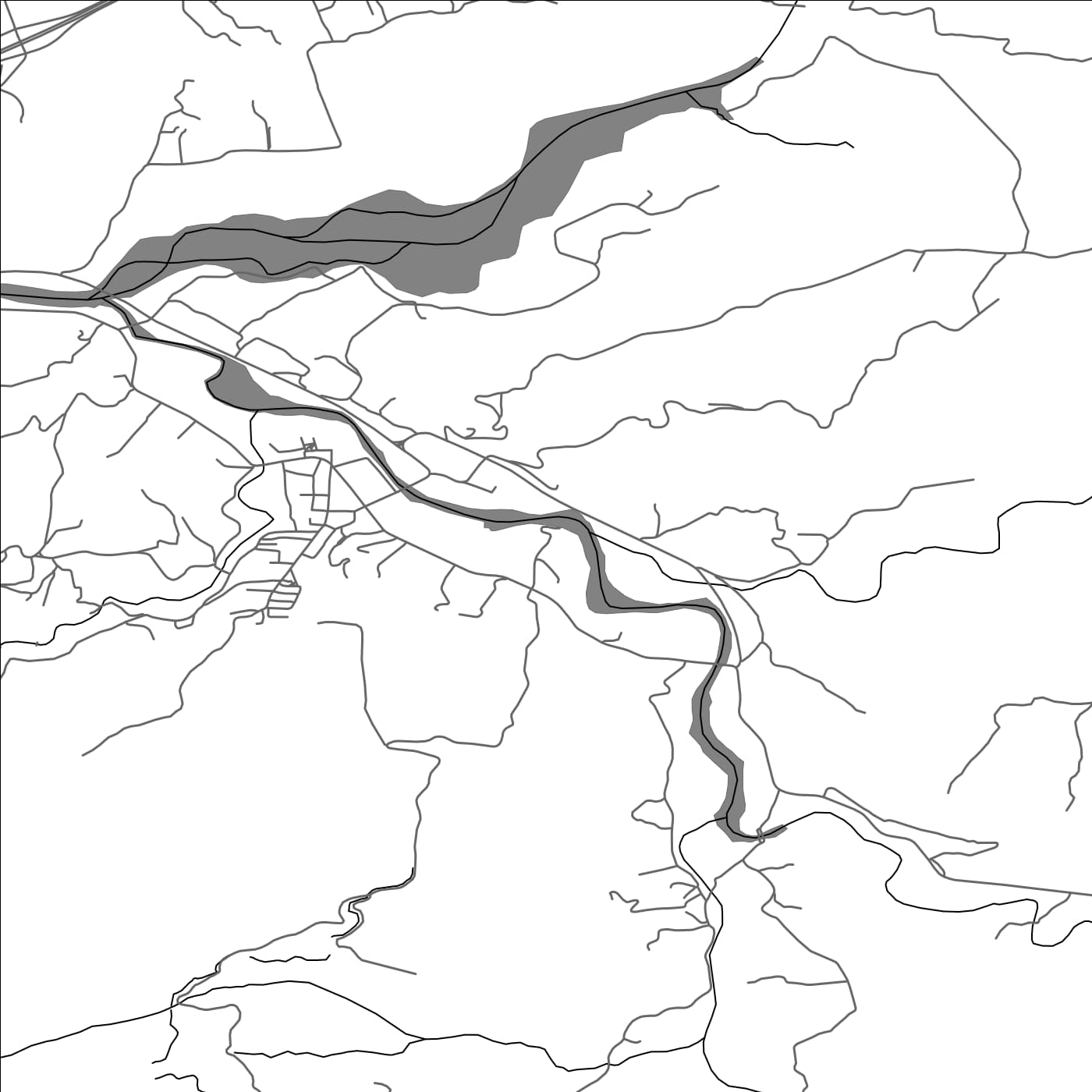 ROAD MAP OF RRËSHEN, ALBANIA BY MAPBAKES