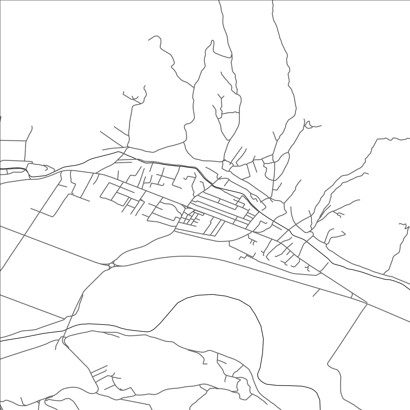 ROAD MAP OF RROGOZHINË, ALBANIA BY MAPBAKES