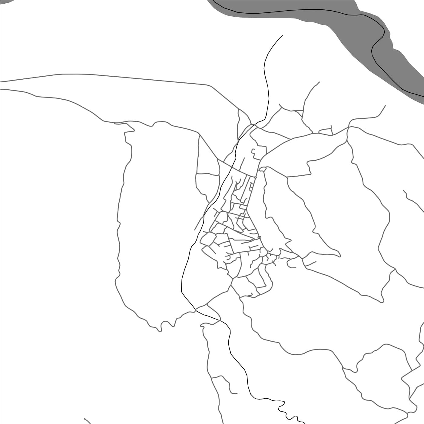 ROAD MAP OF SELENICË, ALBANIA BY MAPBAKES