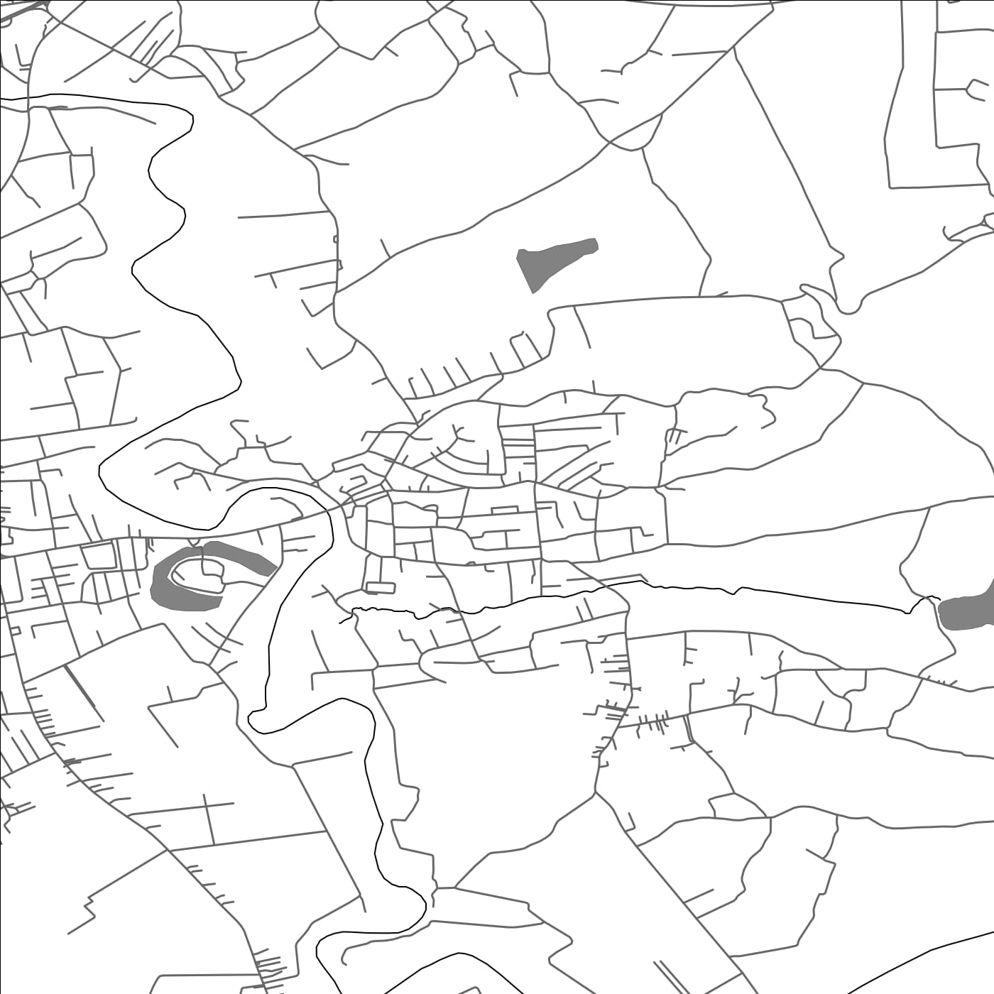 ROAD MAP OF SHIJAK, ALBANIA BY MAPBAKES