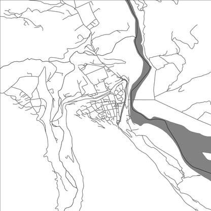 ROAD MAP OF TEPELENË, ALBANIA BY MAPBAKES