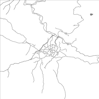 ROAD MAP OF VOSKOPOJË, ALBANIA BY MAPBAKES