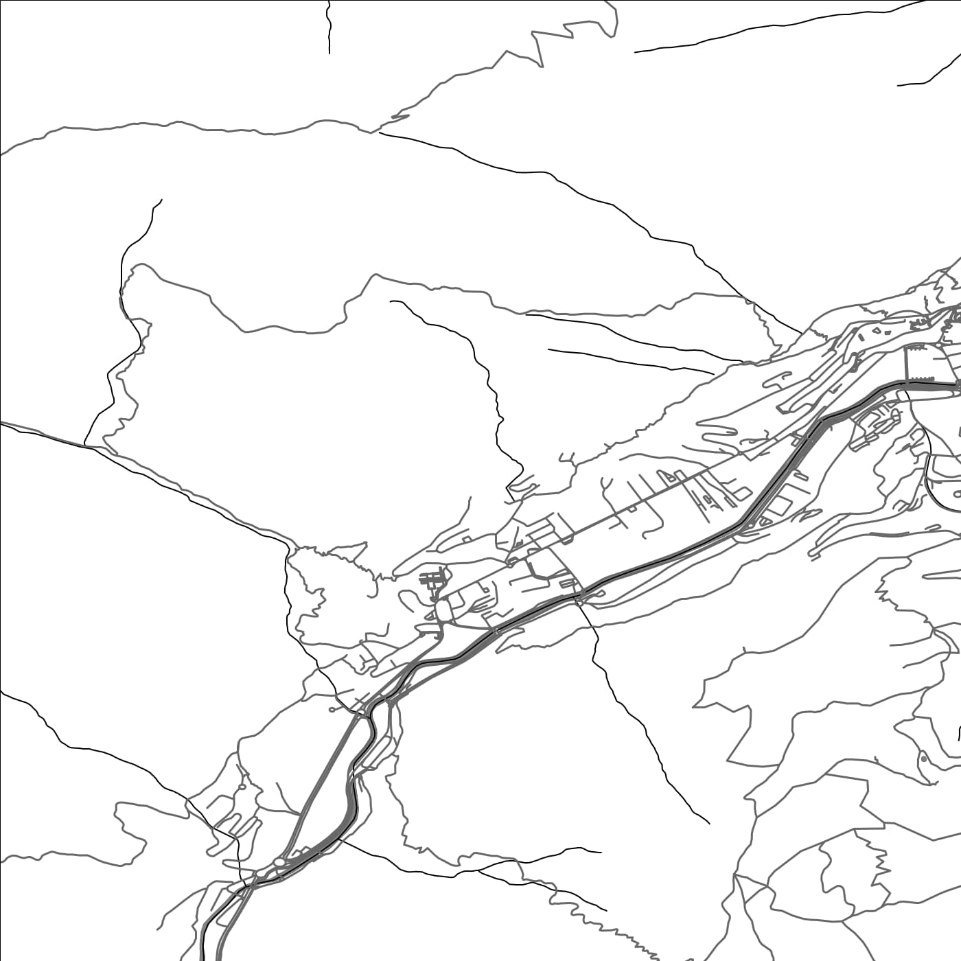 ROAD MAP OF ANDORRA LA VELLA, ANDORRA BY MAPBAKES