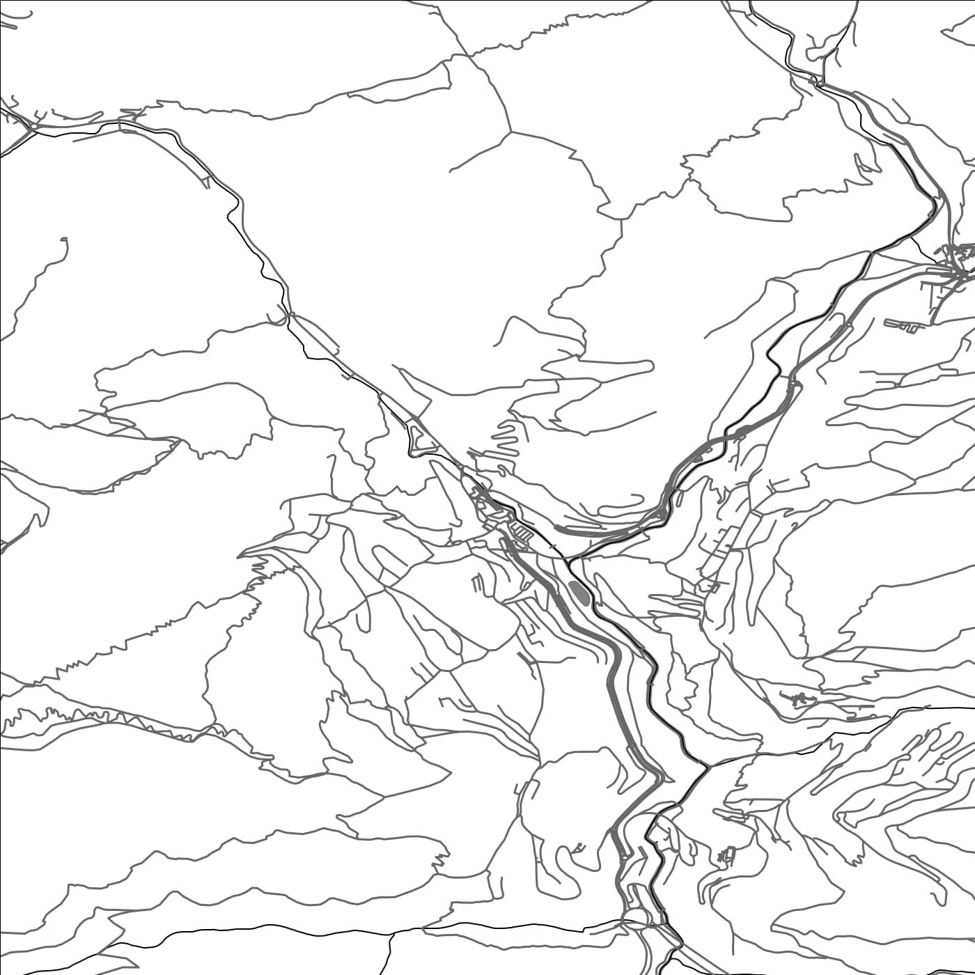 ROAD MAP OF EL PUI, ANDORRA BY MAPBAKES