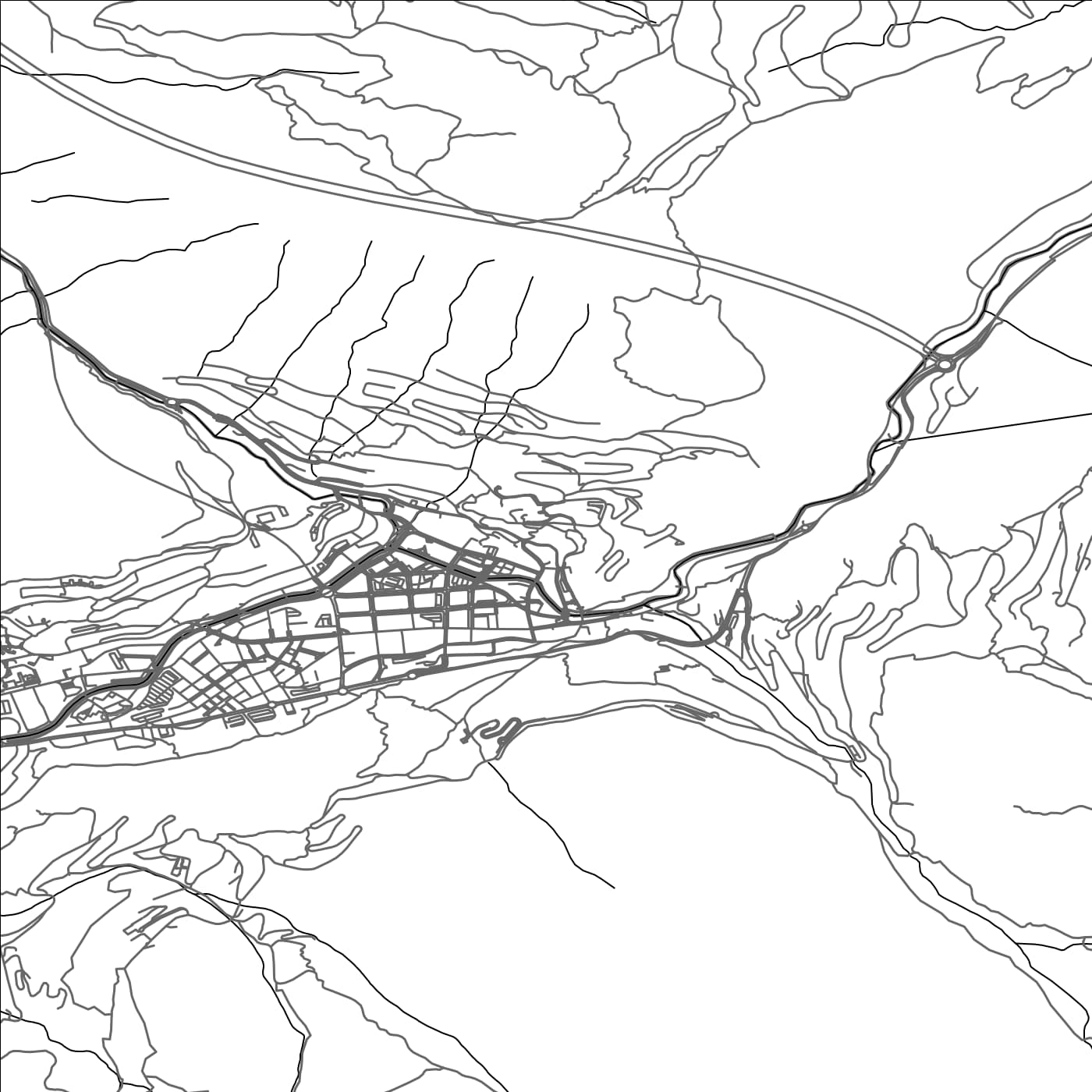 ROAD MAP OF ENGORDANY, ANDORRA BY MAPBAKES