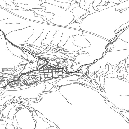 ROAD MAP OF ENGORDANY, ANDORRA BY MAPBAKES