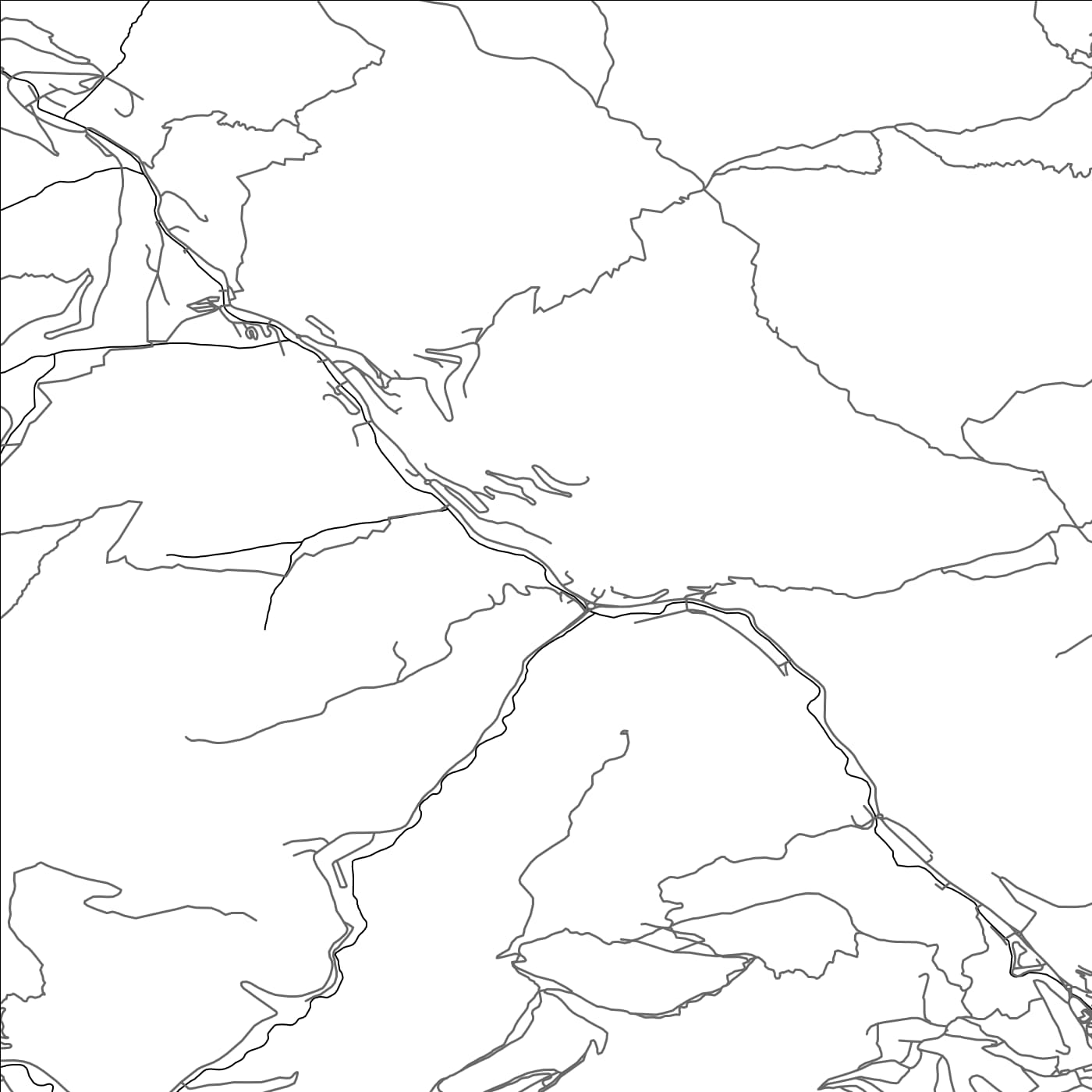 ROAD MAP OF ERTS, ANDORRA BY MAPBAKES