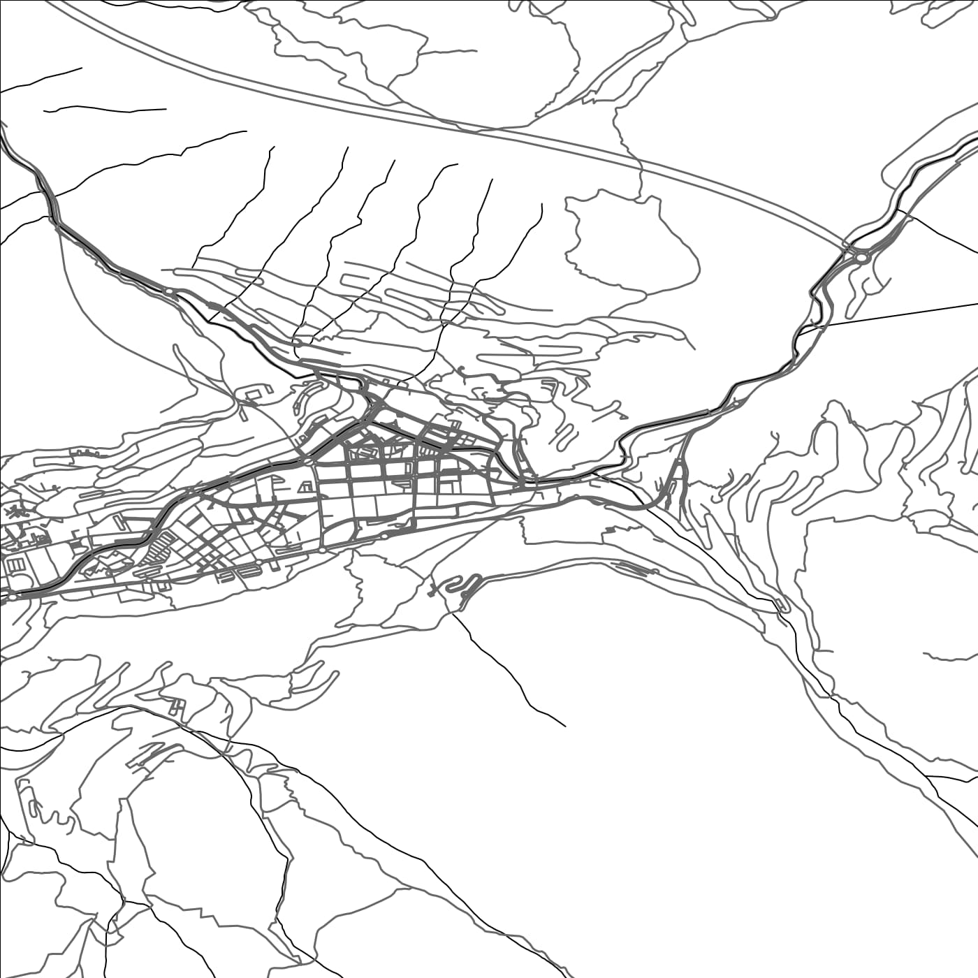 ROAD MAP OF ESCALDES-ENGORDANY, ANDORRA BY MAPBAKES