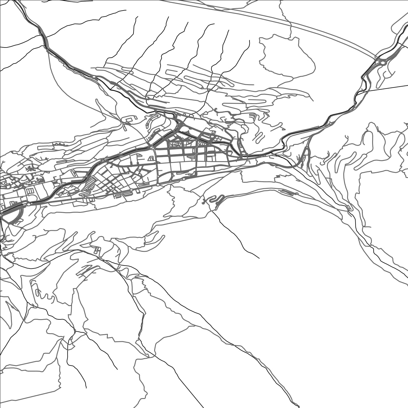 ROAD MAP OF LA PLANA, ANDORRA BY MAPBAKES