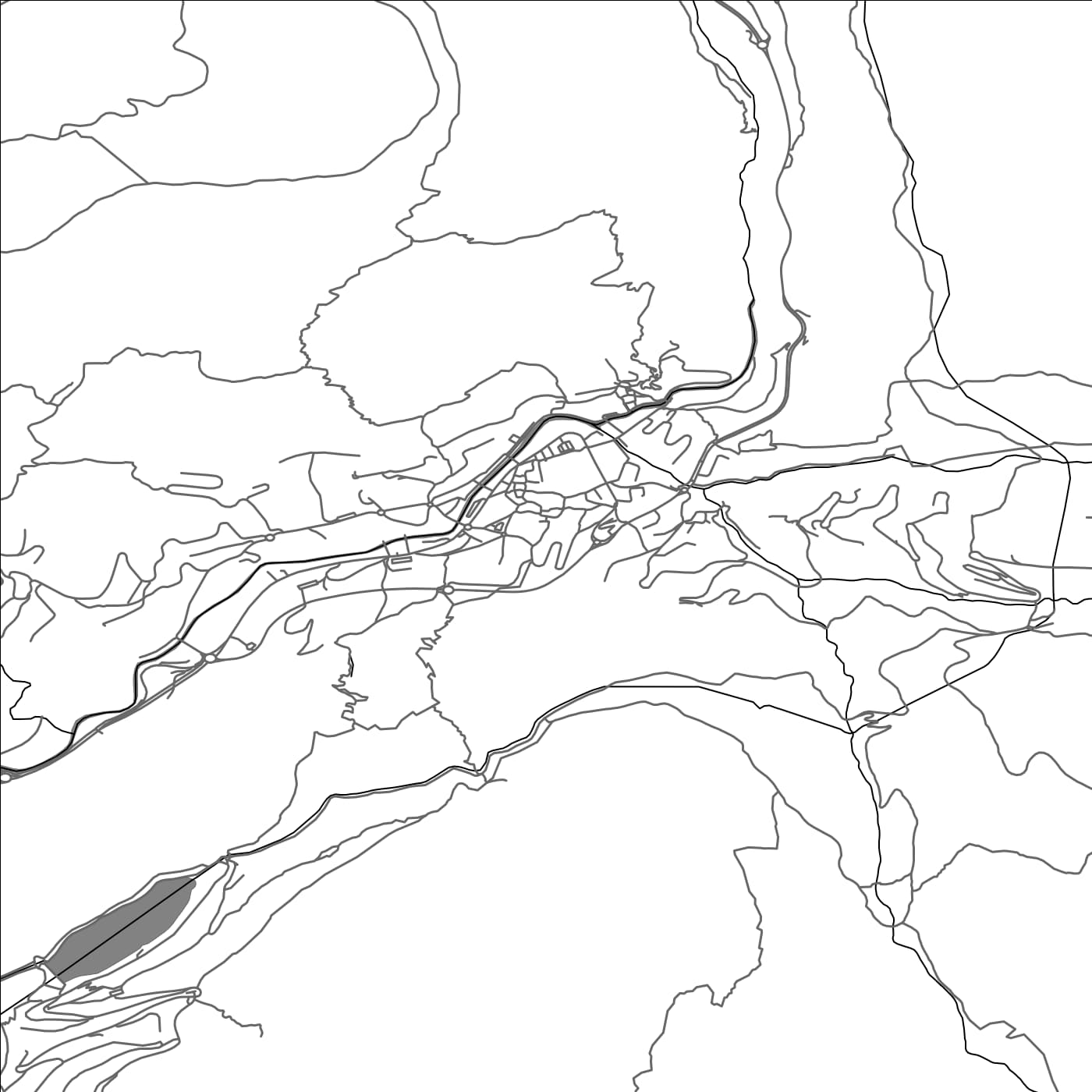 ROAD MAP OF LES BONS, ANDORRA BY MAPBAKES