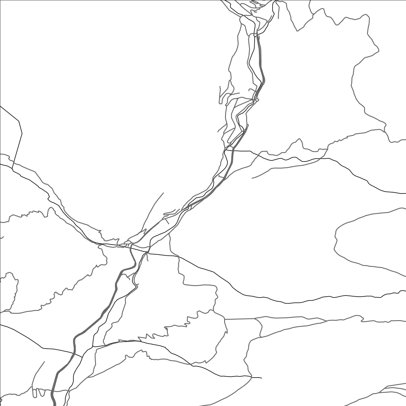 ROAD MAP OF LLORTS, ANDORRA BY MAPBAKES