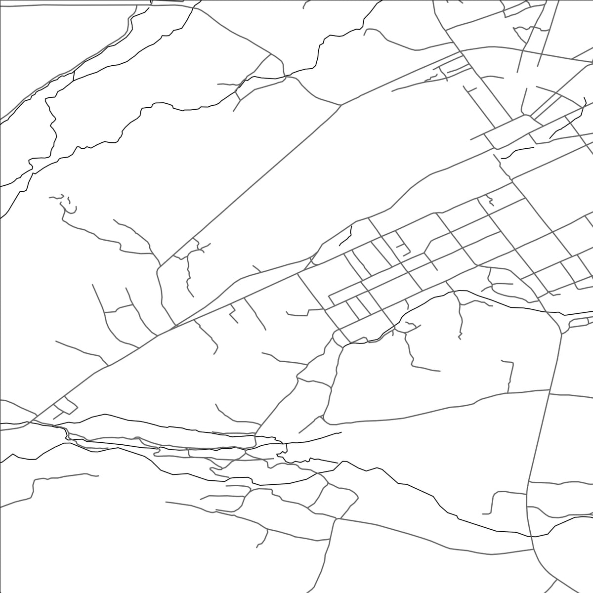 ROAD MAP OF AGDAM, AZERBAIJAN BY MAPBAKES