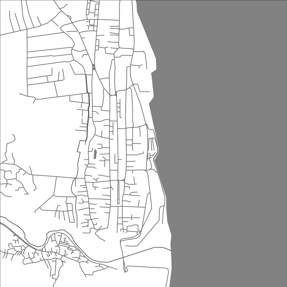 ROAD MAP OF ASTARA, AZERBAIJAN BY MAPBAKES