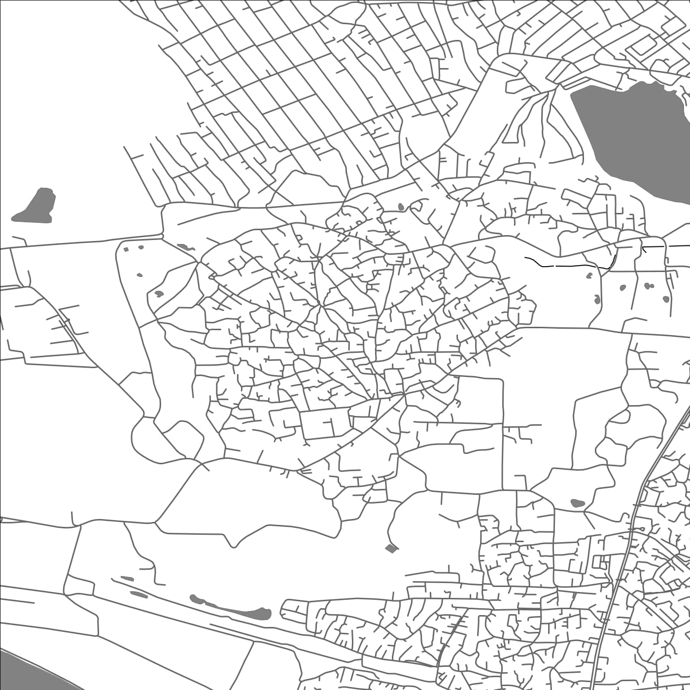 ROAD MAP OF AL HAWIYAH, SAUDI ARABIA BY MAPBAKES