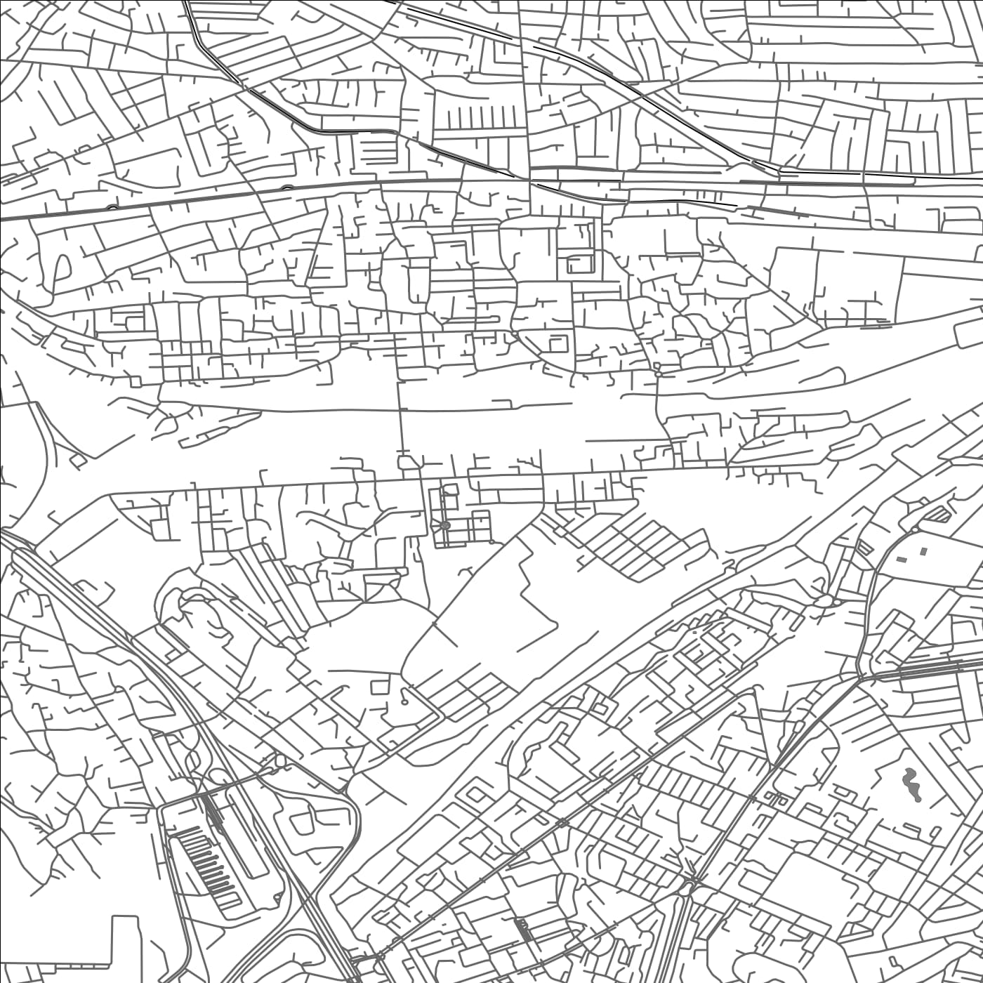 ROAD MAP OF AL KHARJ, SAUDI ARABIA BY MAPBAKES