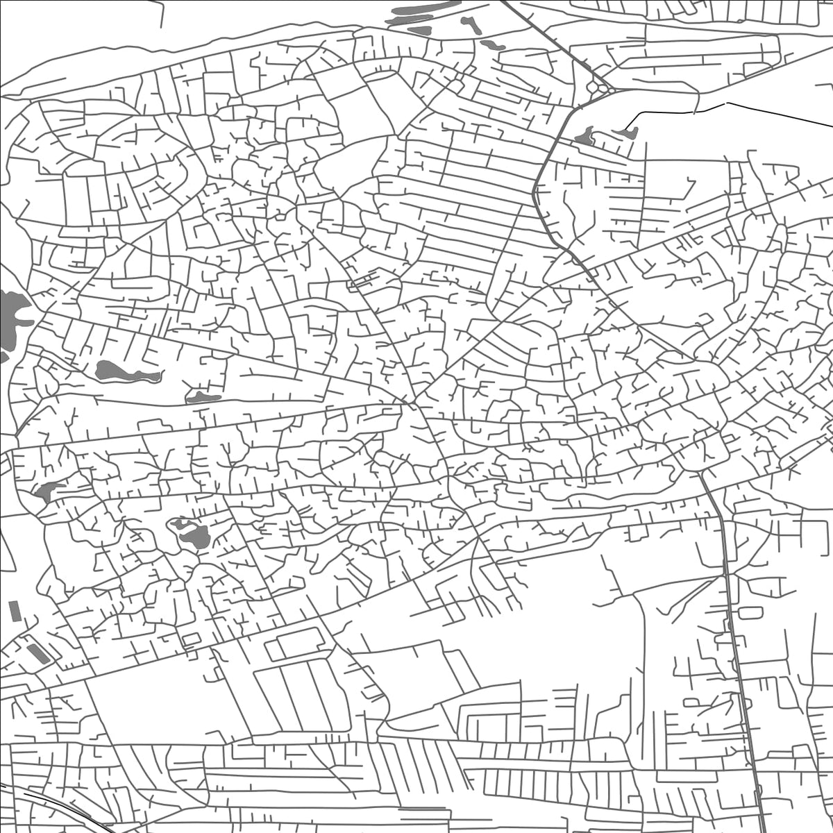 ROAD MAP OF BINAQADI, AZERBAIJAN BY MAPBAKES