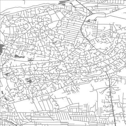 ROAD MAP OF BINAQADI, AZERBAIJAN BY MAPBAKES