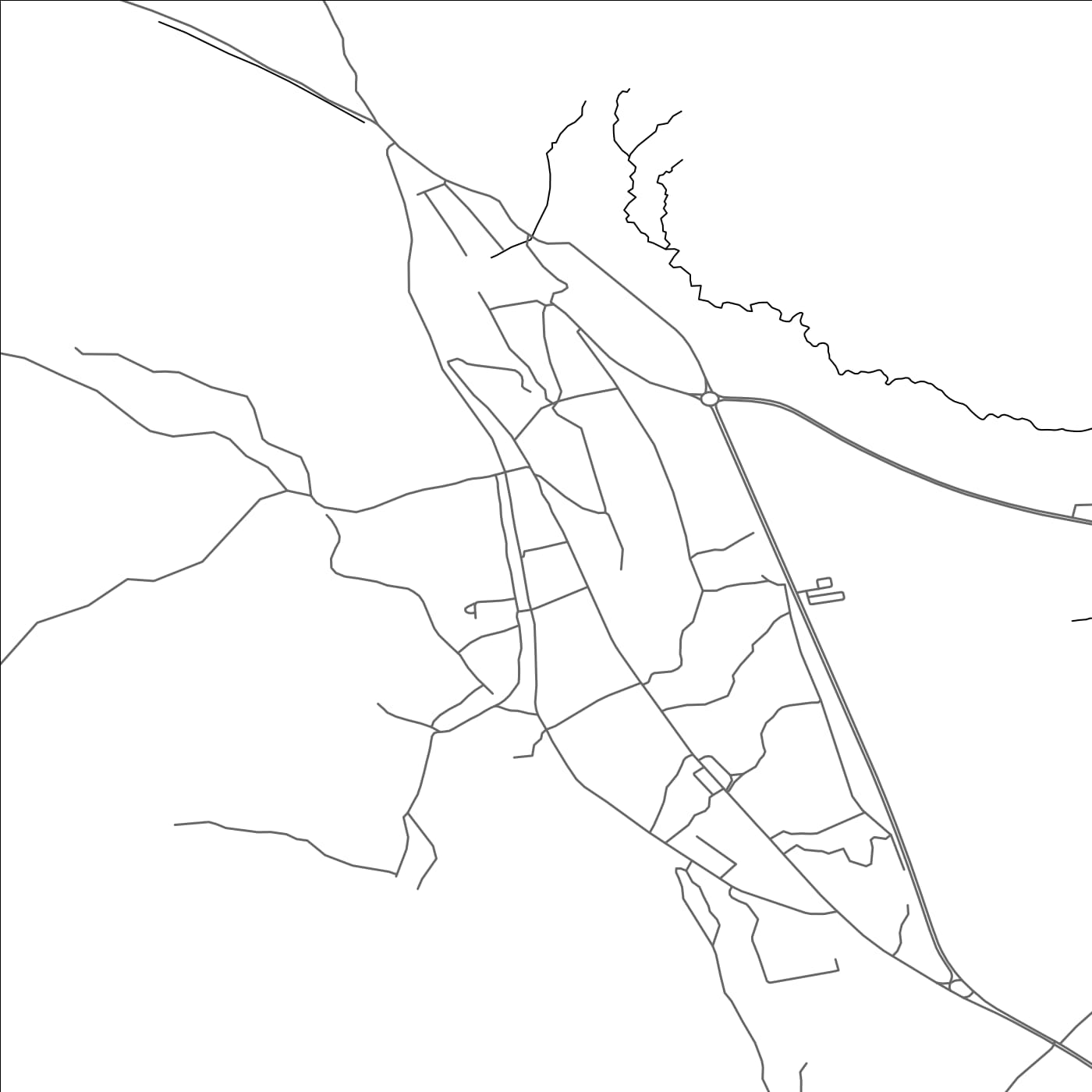 ROAD MAP OF AL MIDHNAB, SAUDI ARABIA BY MAPBAKES