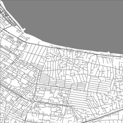 ROAD MAP OF CORAT, AZERBAIJAN BY MAPBAKES