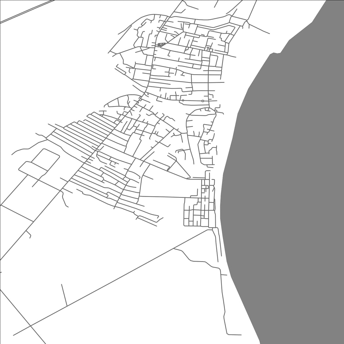 ROAD MAP OF AL WAJH, SAUDI ARABIA BY MAPBAKES