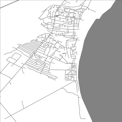 ROAD MAP OF AL WAJH, SAUDI ARABIA BY MAPBAKES