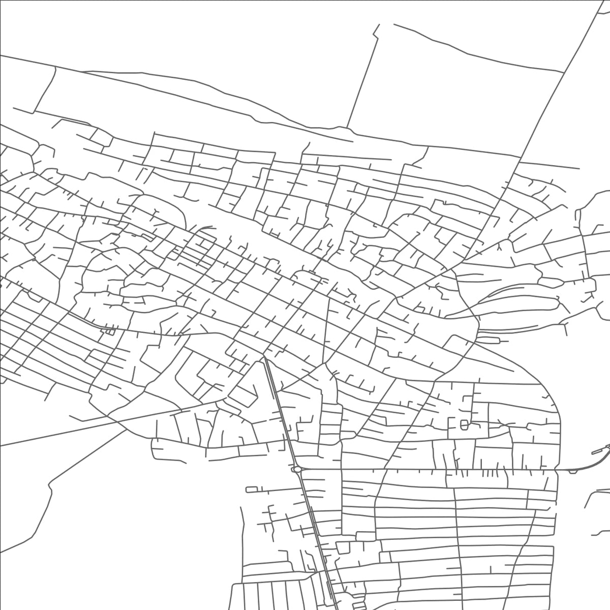 ROAD MAP OF DUBA, SAUDI ARABIA BY MAPBAKES