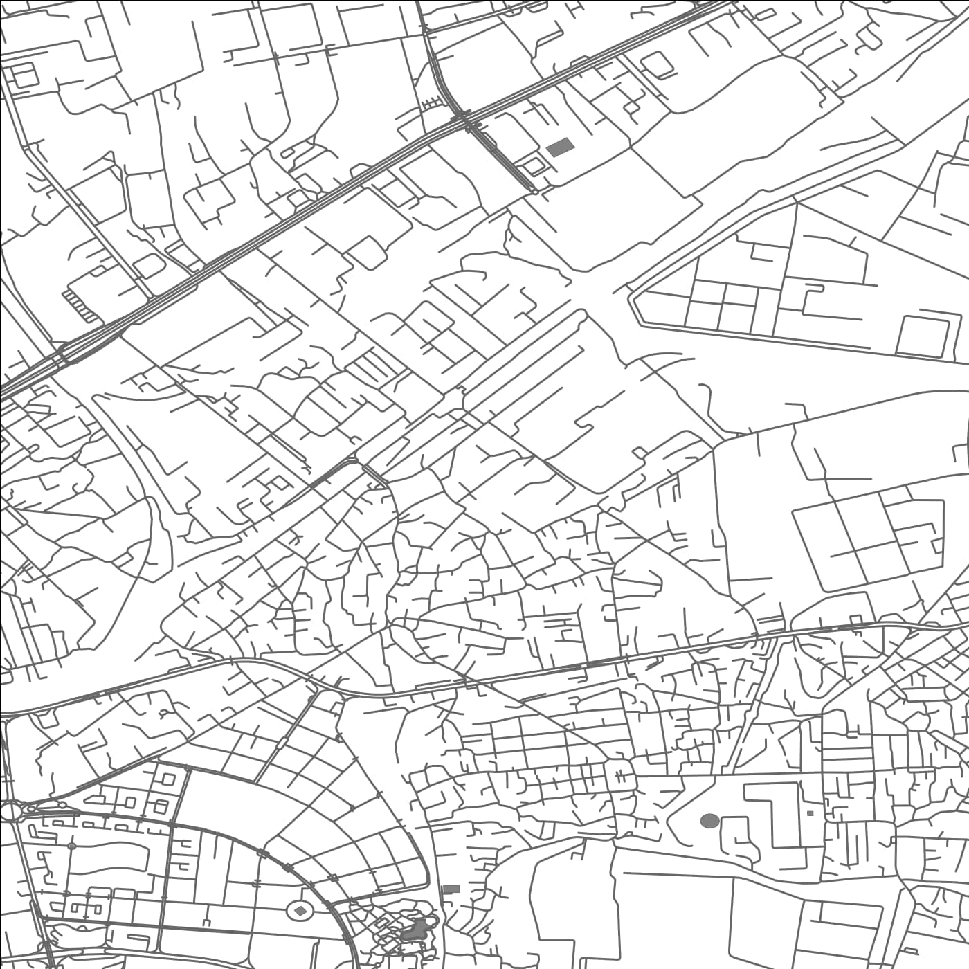 ROAD MAP OF KESLA, AZERBAIJAN BY MAPBAKES