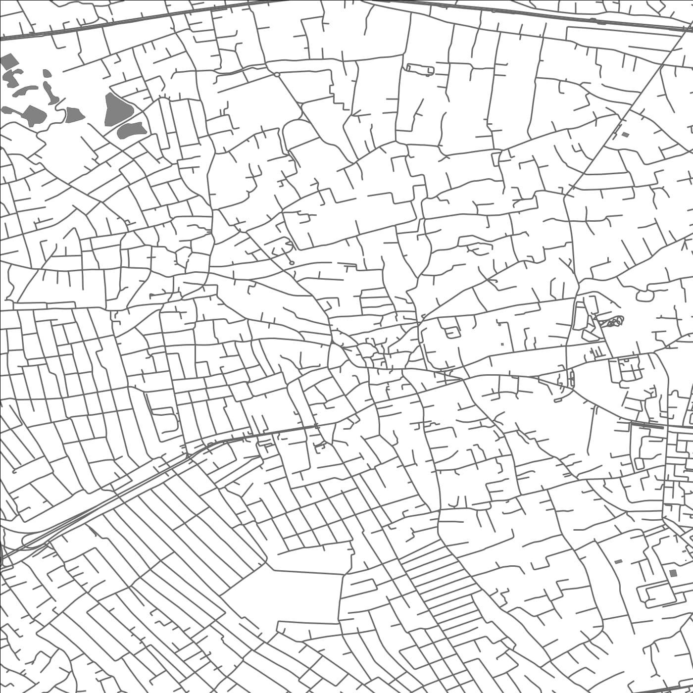 ROAD MAP OF QARA, SAUDI ARABIA BY MAPBAKES