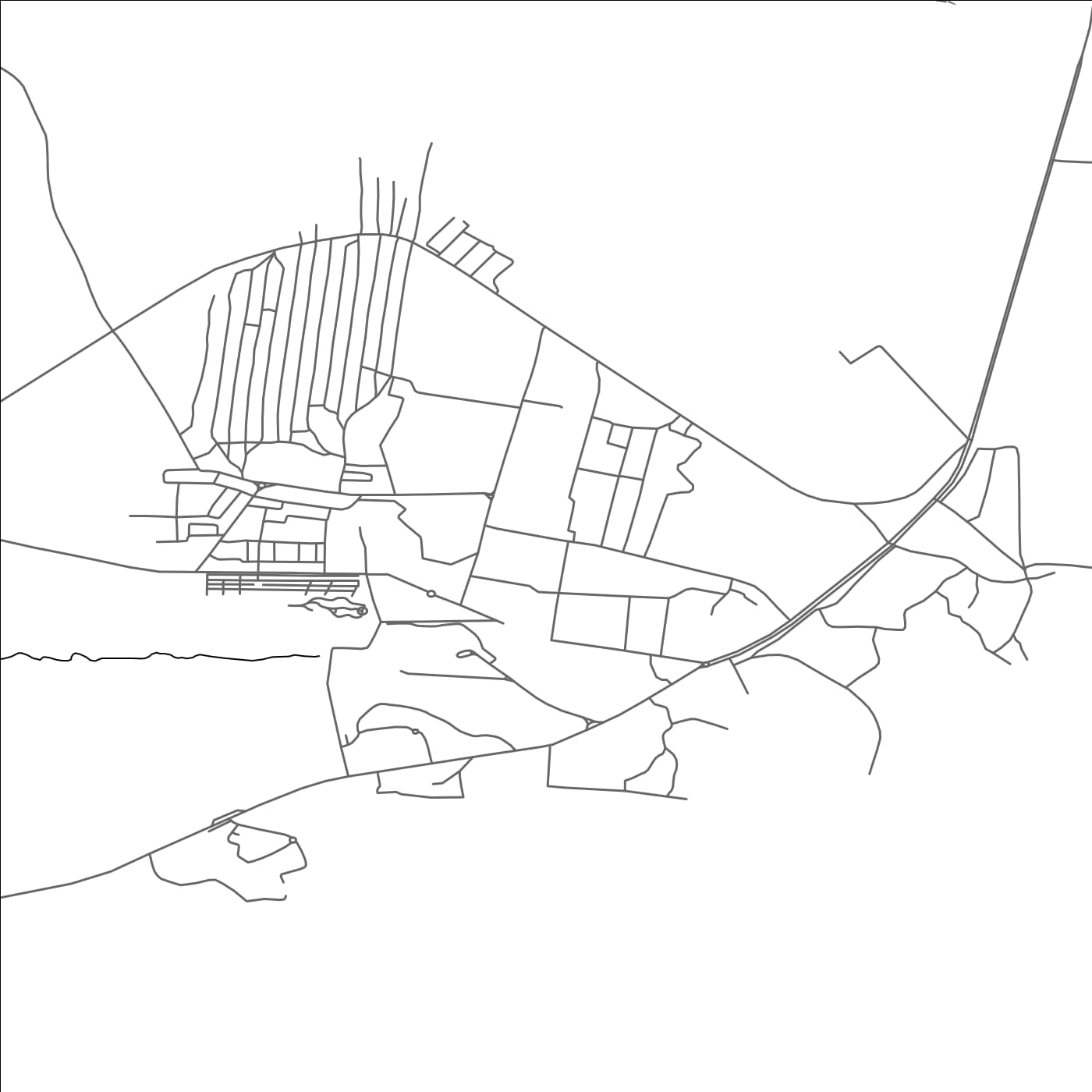 ROAD MAP OF RAFHA, SAUDI ARABIA BY MAPBAKES