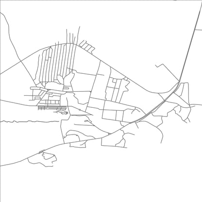 ROAD MAP OF RAFHA, SAUDI ARABIA BY MAPBAKES