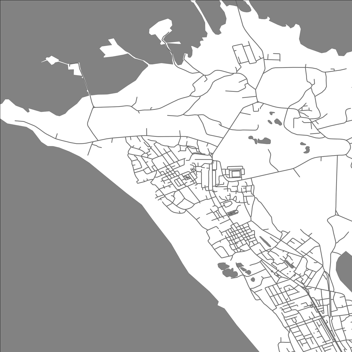 ROAD MAP OF PIRALLAHI, AZERBAIJAN BY MAPBAKES