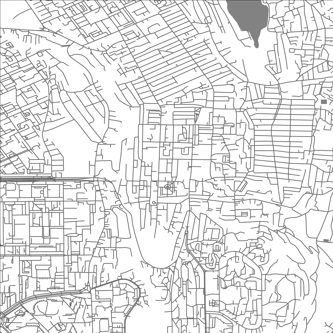 ROAD MAP OF SHARURAH, SAUDI ARABIA BY MAPBAKES