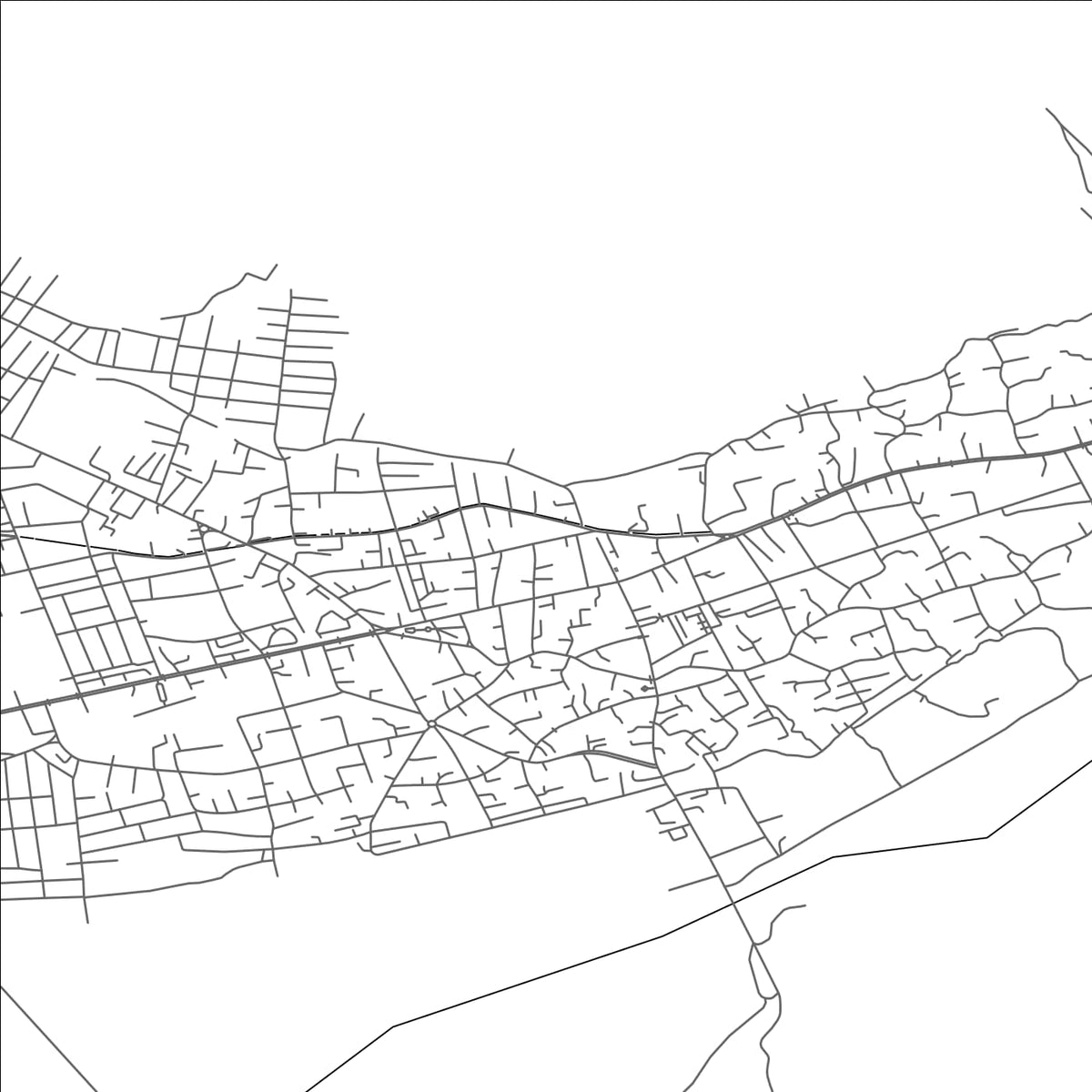 ROAD MAP OF QAX, AZERBAIJAN BY MAPBAKES
